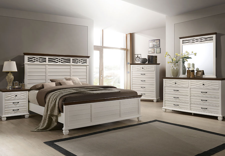 Lane Bellebrooke White King Headboard Footboard Rails Dresser