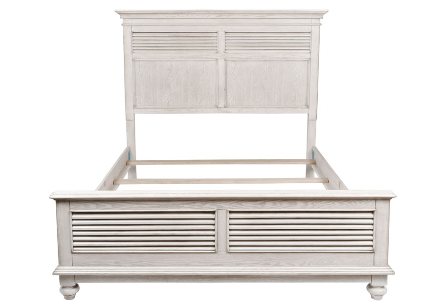 New Classic Lakeport White Queen Headboard, Footboard and Rails