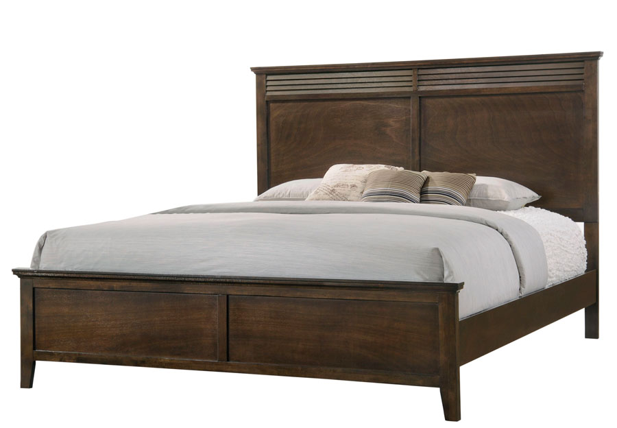 Lifestyles Shutter Brown Twin Headboard Footboard And Rails
