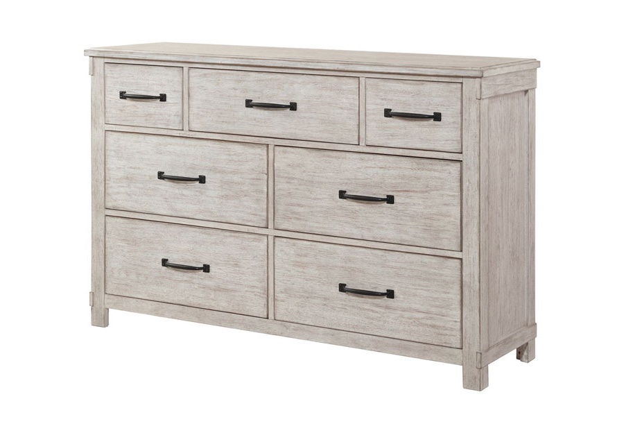 Elements Scott White Seven Drawer Dresser