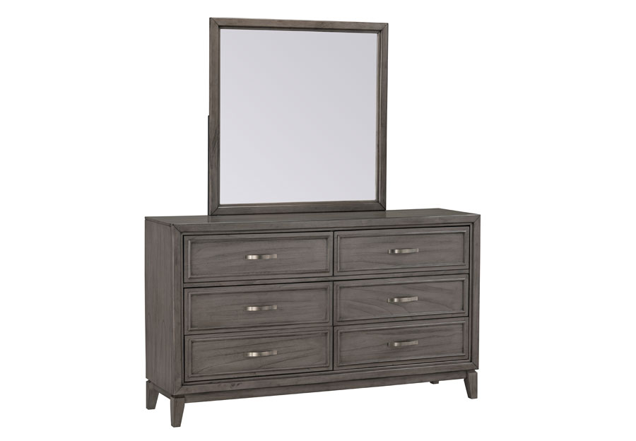 Standard Winchester Grey Six Drawer Dresser