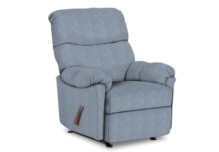 blue swivel rocker recliner